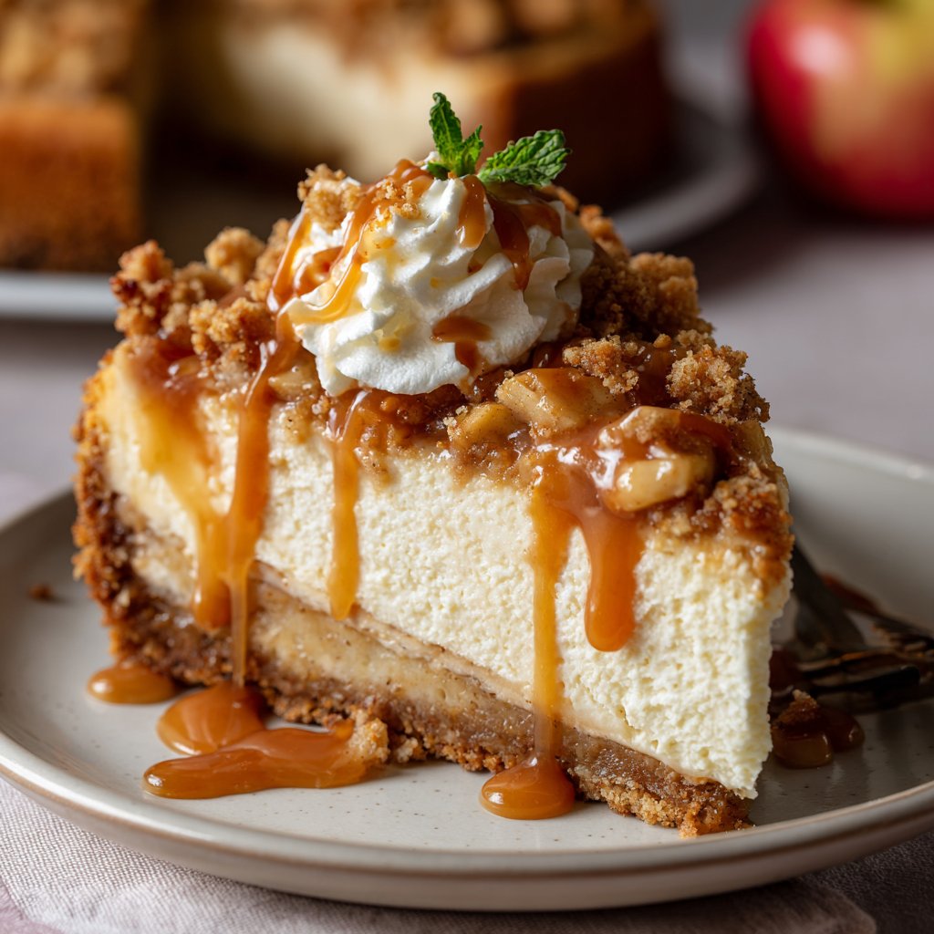 Apple Crumble Cheesecake
