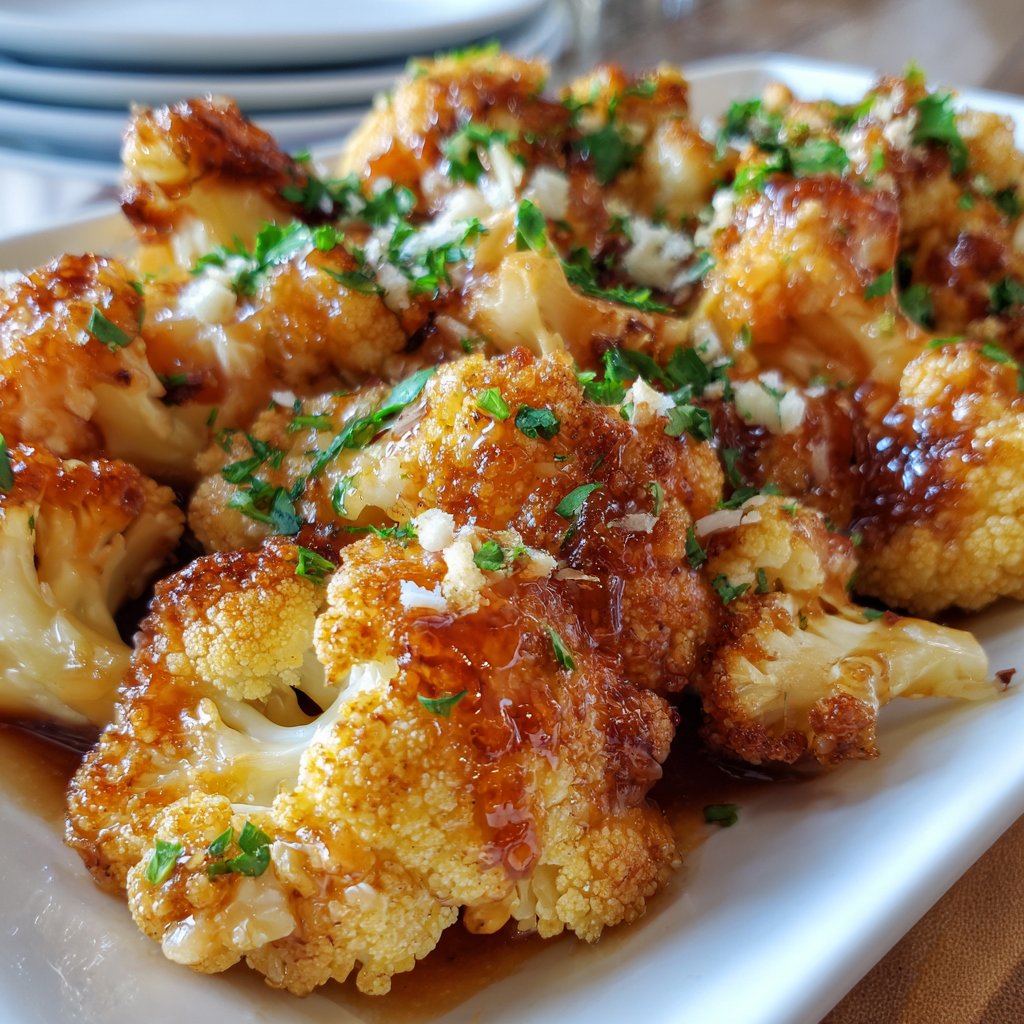 Sweet and Savory Glazed Baked Cauliflower: My Go-To Recipe Sweet and Savory Glazed Baked Cauliflower