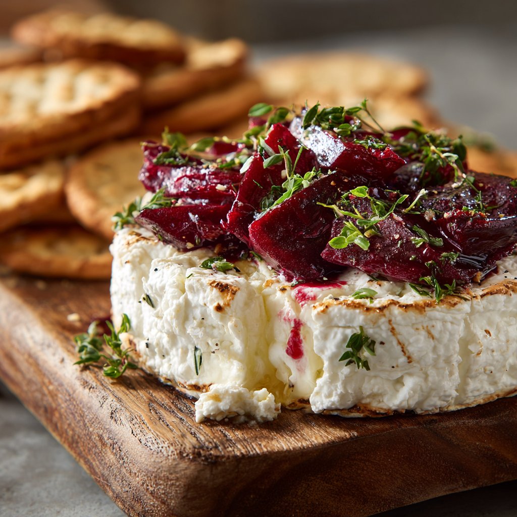 Yogurt Cheese with Roasted Beets & Feta: My Tangy, Colorful Favorite Yogurt Cheese with Roasted Beets & Feta