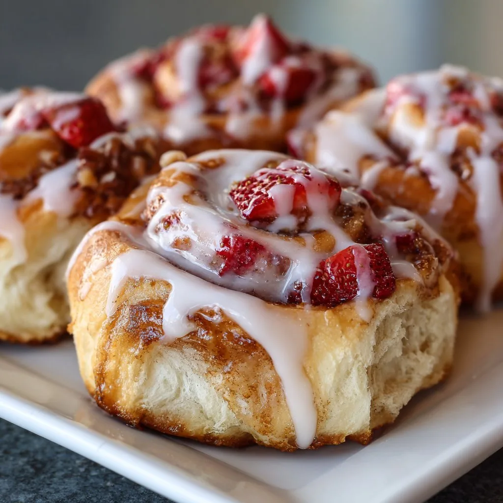 Strawberry Cinnamon Rolls: My Go-To Sweet Breakfast Recipe Strawberry Cinnamon Rolls