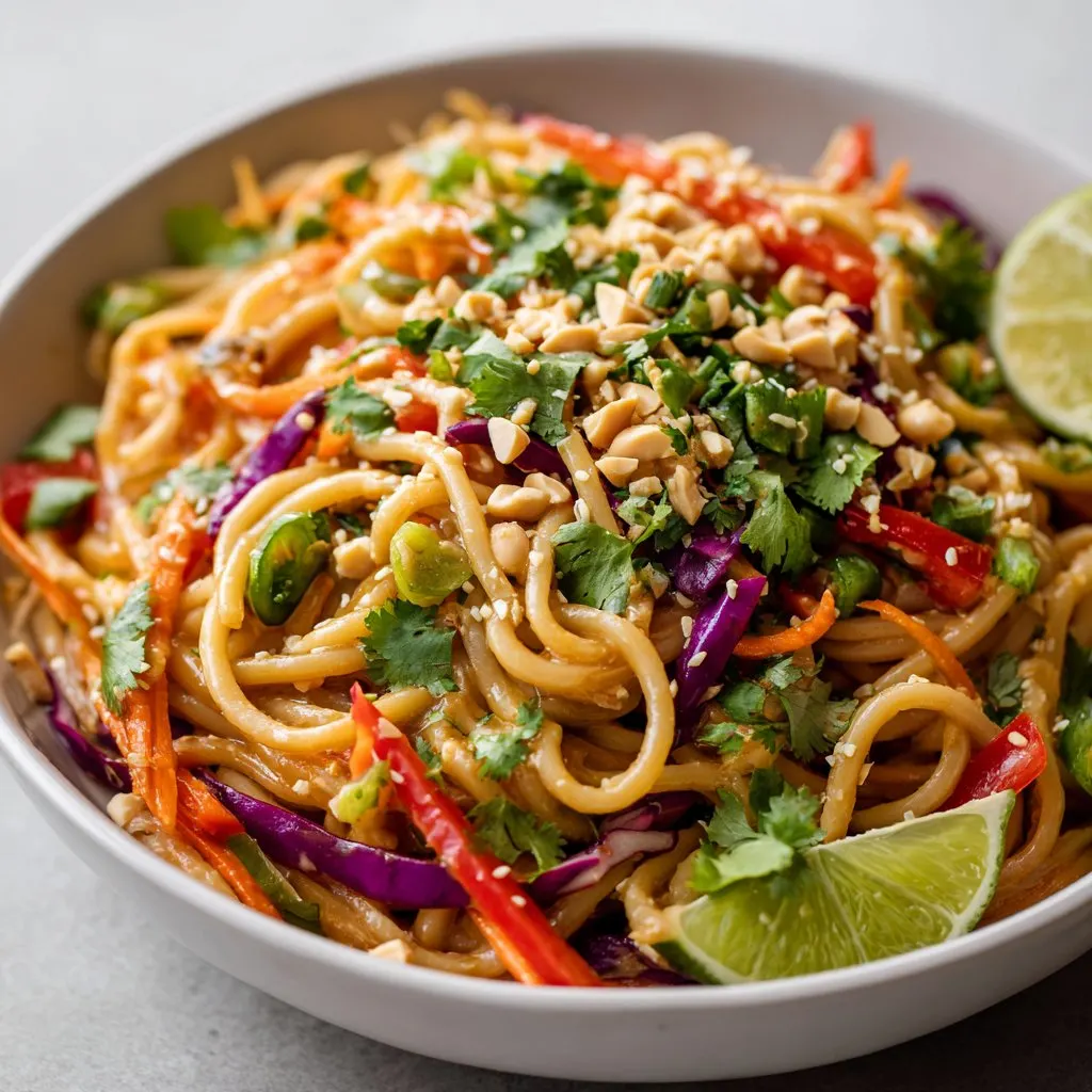 Spicy Thai Peanut Noodle Salad: My Go-to Zingy Dinner Fix Spicy Thai Peanut Noodle Salad