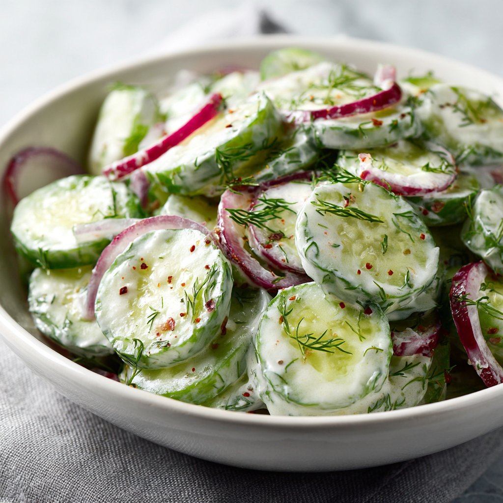 Creamy Cucumber Dill Salad Recipe: Cool, Tangy, and Easy Creamy Cucumber Dill Salad