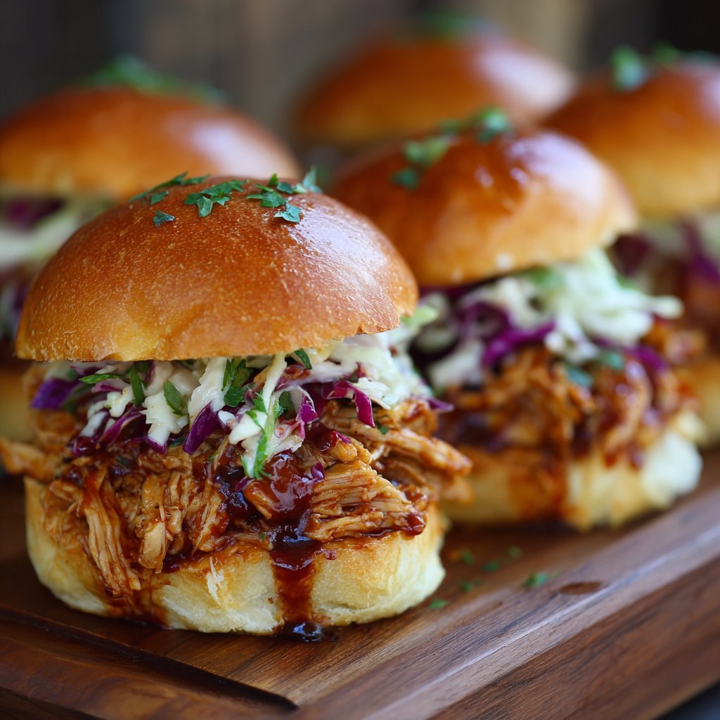 BBQ Pulled Chicken Sliders: The Easy Weeknight Favorite BBQ Pulled Chicken Sliders