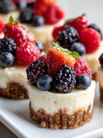 Mini Cheesecake Bites with Summer Fruits: My Go-To Summer Treat