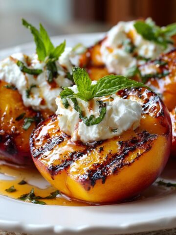 Grilled Peaches with Honey Mascarpone: A Sweet Summer Treat
