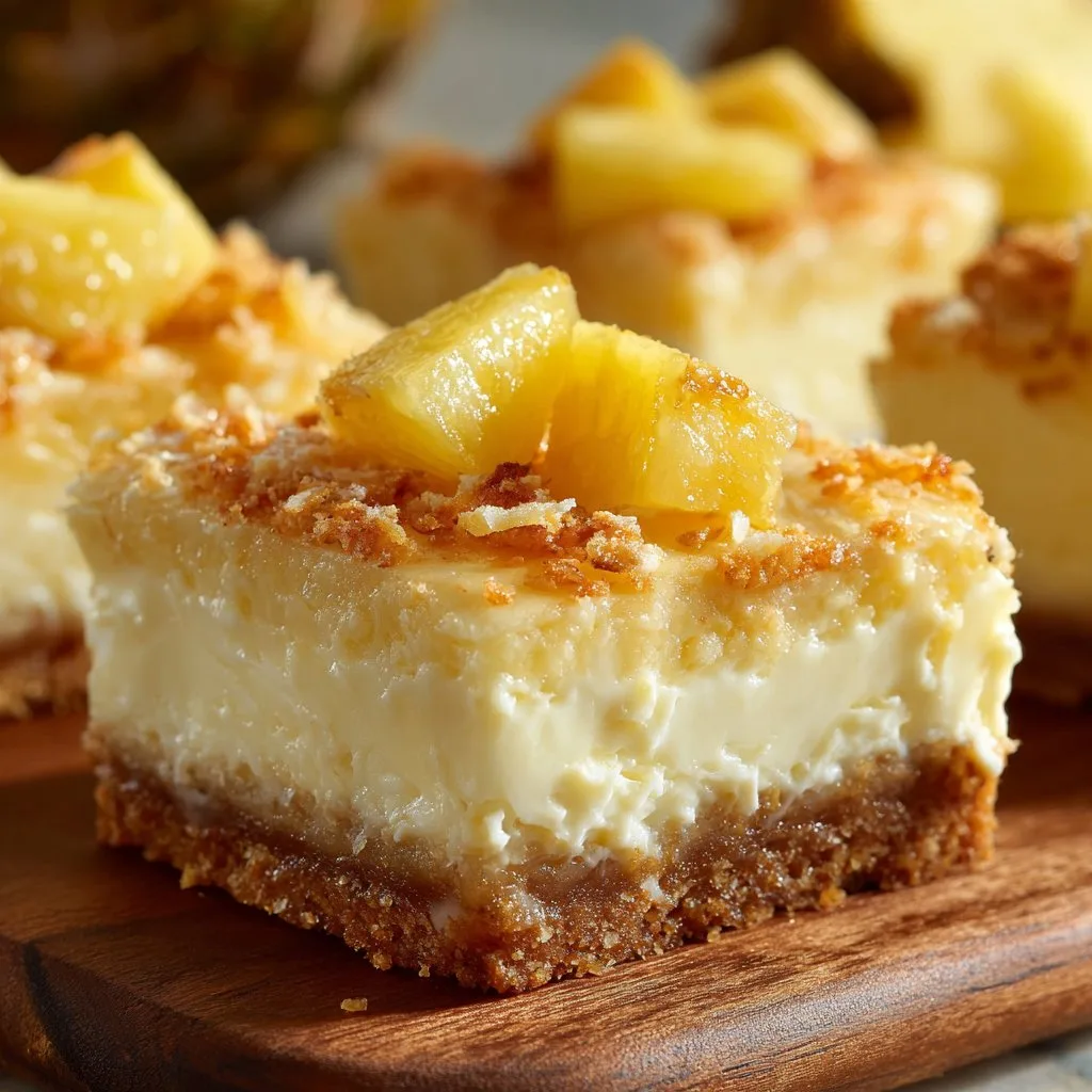 Pineapple Cheesecake Bars