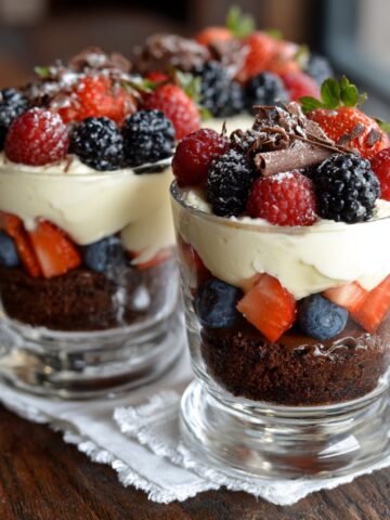 Mini Brownie Trifles with Berries: My Go-To Easy Wow Dessert