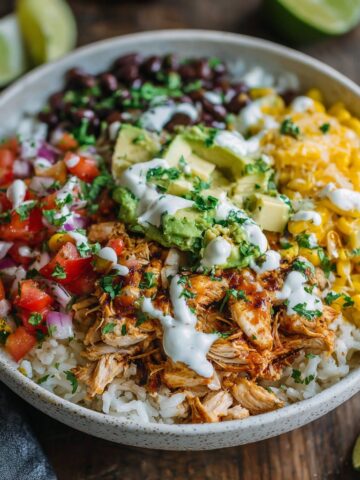 Meal Prep Chicken Burrito Bowls for Overwhelmed Moms (My Go-To!)