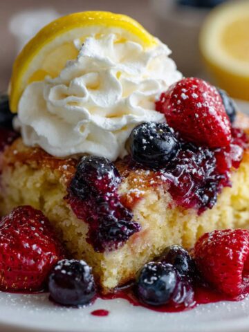 Lemon Berry Dump Cake: My Go-To Easy Dessert (with Tang!)