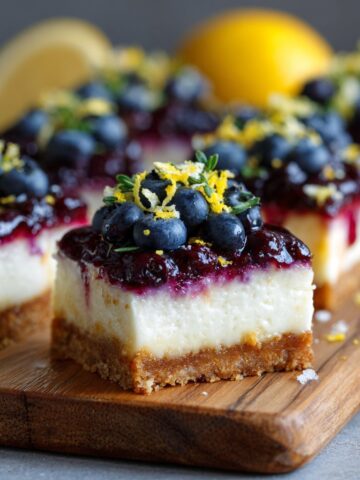 Blueberry Cheesecake Bars with Lemon Zest You’ll Love