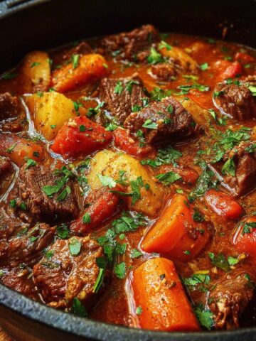Dutch Oven Beef Stew with Tender Root Veggies