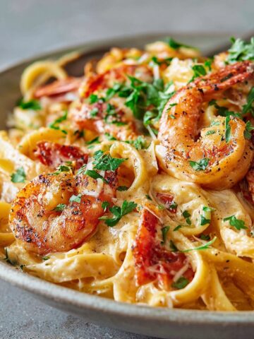 Spicy Cajun Shrimp Pasta with Creamy Sauce