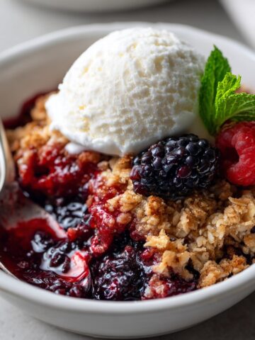 Mixed Berry Crisp with Oat Topping