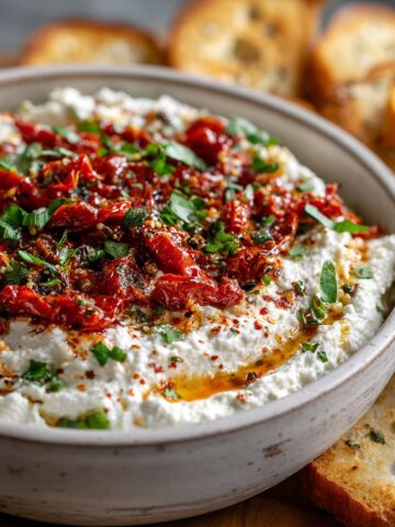 Whipped Feta Dip with Roasted Red Peppers