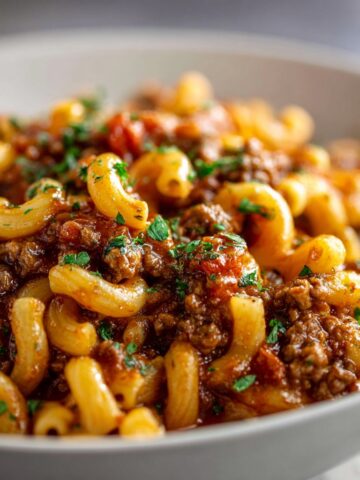 Classic Goulash with Ground Beef and Elbow Pasta