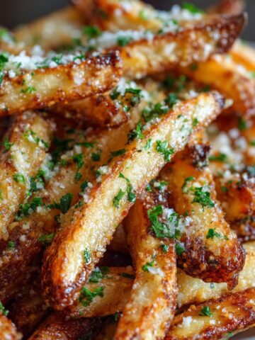 Air Fryer French Fries with Garlic Parmesan