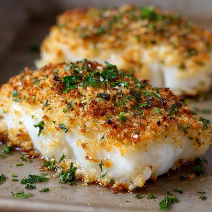 Oven-Baked Cod with Parmesan Crust