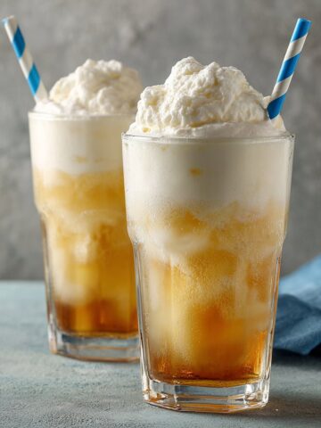 Homemade Italian Soda with Creamy Vanilla Base