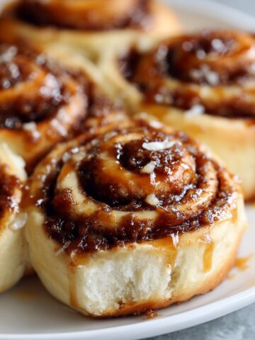 Sourdough Discard Cinnamon Rolls with Brown Sugar Swirl