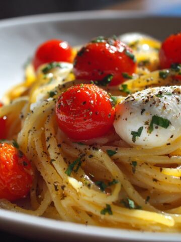 Italian Pasta with Cherry Tomatoes and Mozzarella