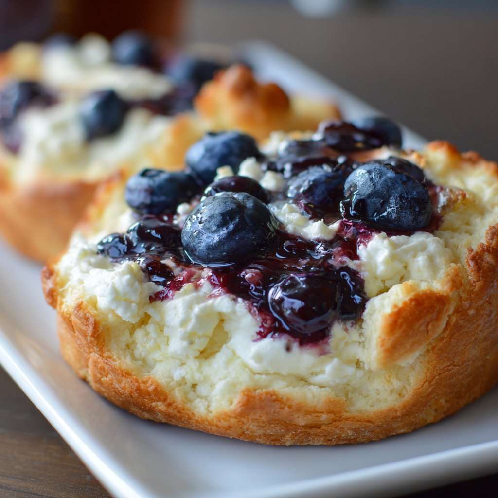 Blueberry Cottage Cheese Cloud Bread Recipe