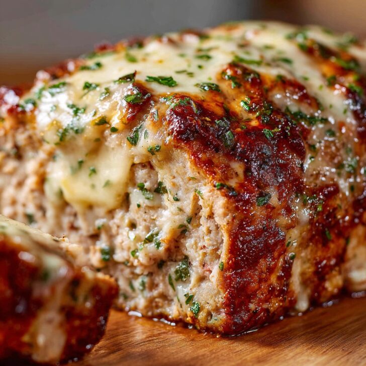 Garlic Parmesan Chicken Meatloaf That Melts in Your Mouth