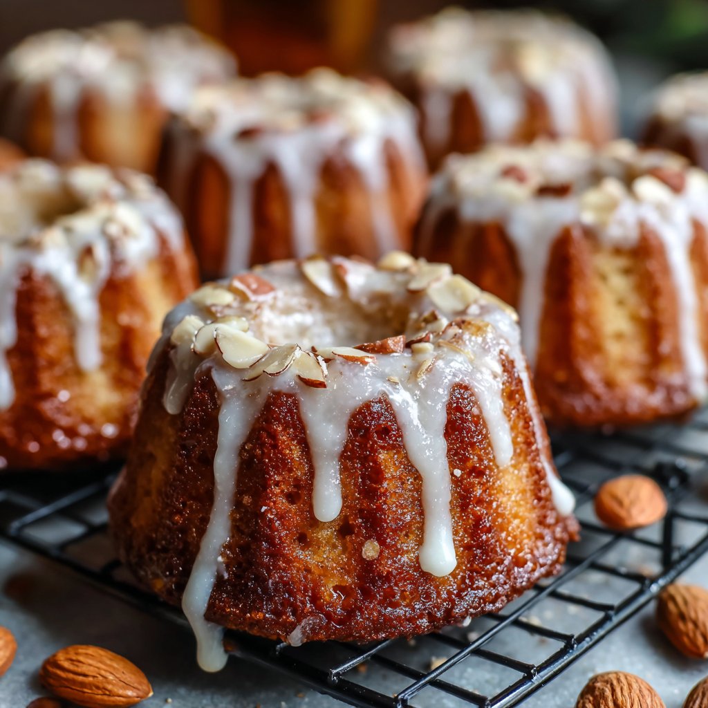 Tea Cakes with Vanilla Glaze and Almond Extract
