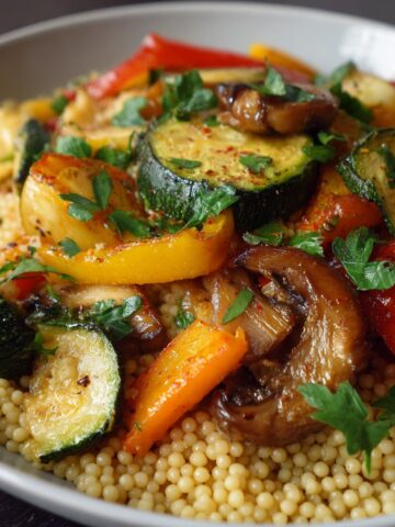 Whole Wheat Couscous with Roasted Vegetables