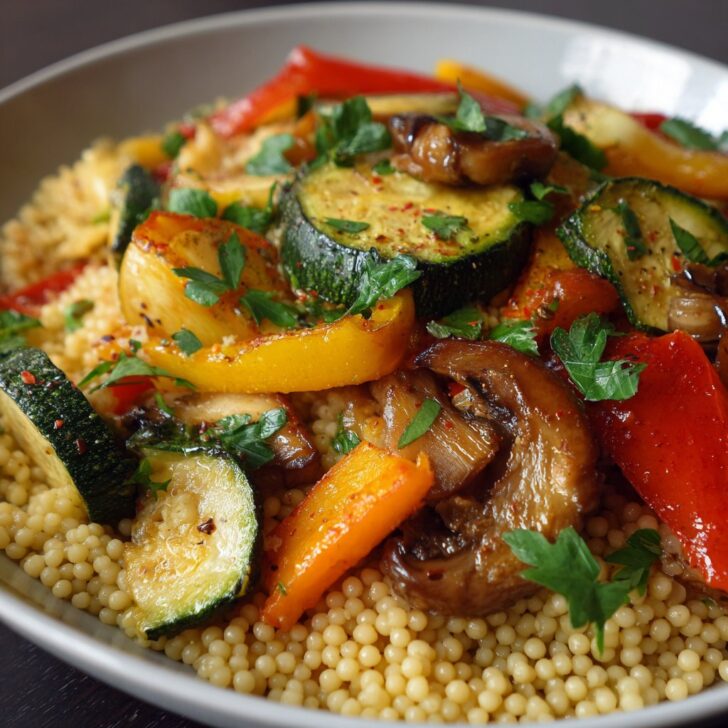 Whole Wheat Couscous with Roasted Vegetables