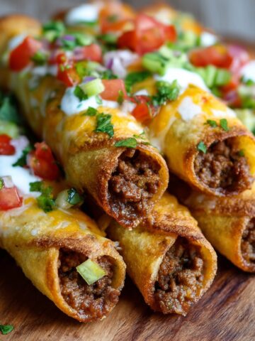 Cheesy Taco Sticks with Ground Beef Filling