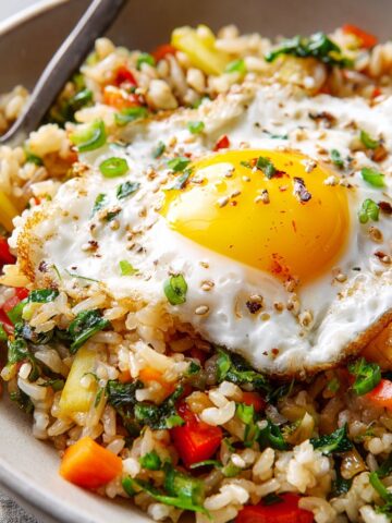 Fried Rice Recipe with Veggies and Egg