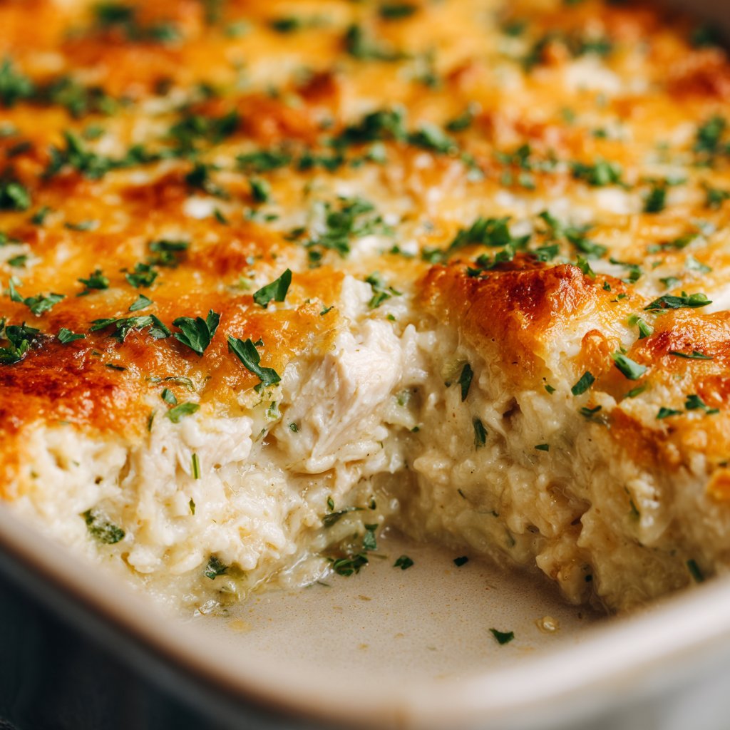 Creamy Ranch Chicken and Rice Casserole