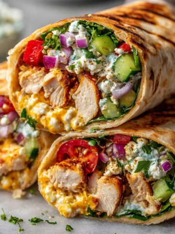 Cheesy Garlic Chicken Wraps (Family Favorite)