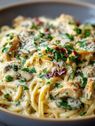 Chicken Spaghetti with Velvety Cheese Sauce