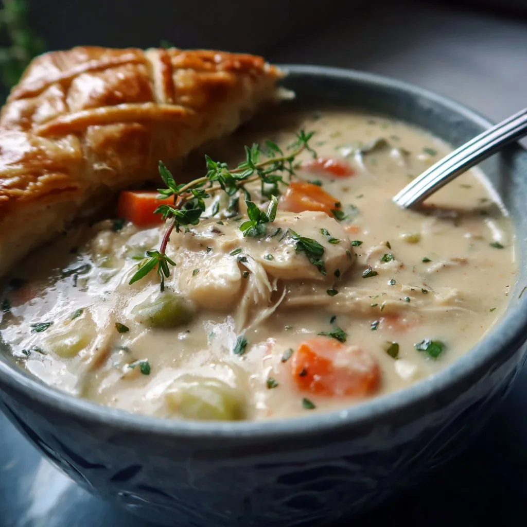 Chicken Pot Pie Soup – Cozy Comfort Bowl