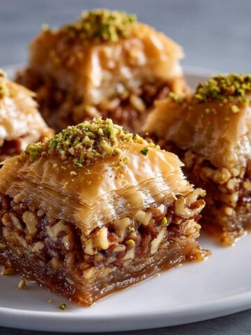Easy Baklava Recipe with Honey Walnut Filling