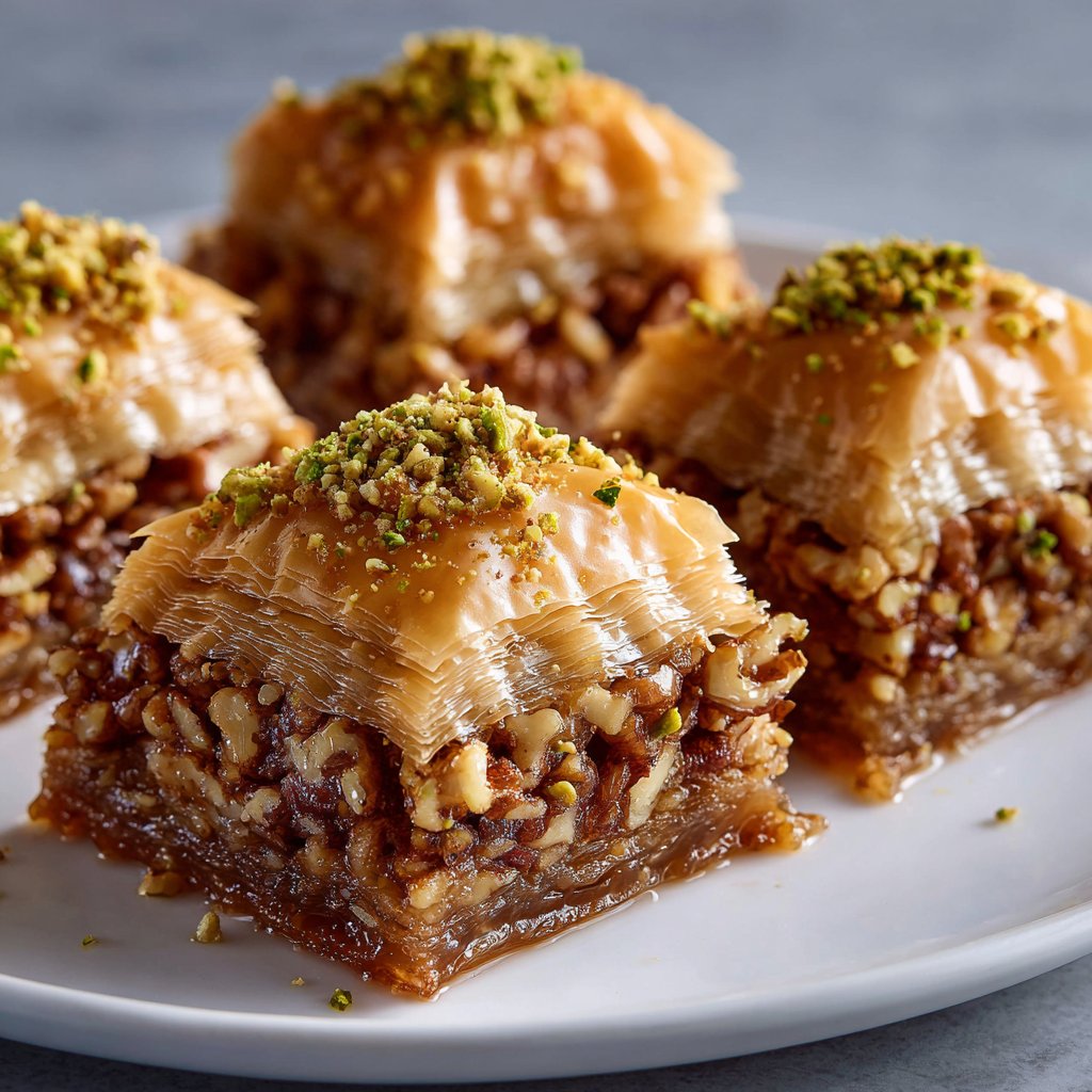 Easy Baklava Recipe with Honey Walnut Filling