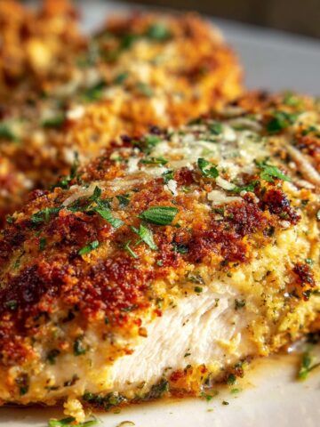 Baked Chicken Breast with Parmesan Crust