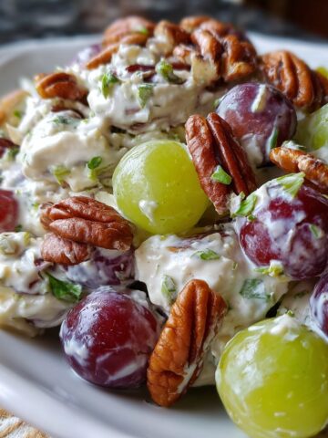 Grape Salad with Cream Cheese & Pecans