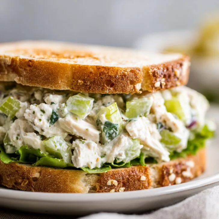 Classic Chicken Salad Recipe with Crunchy Celery