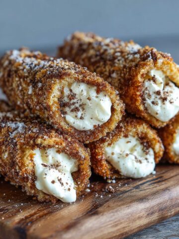 Cinnamon Cream Cheese Keto Roll Ups (Crispy!)