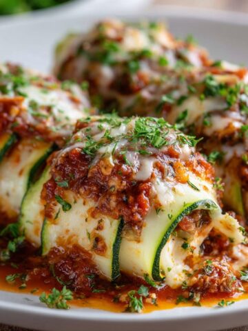 Zucchini Lasagna Rolls – Low Carb Dinner Idea