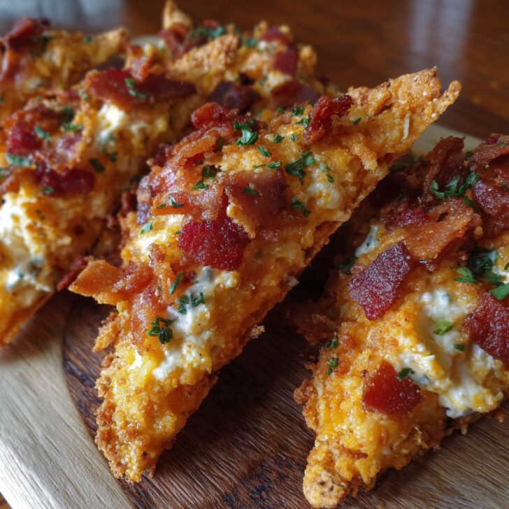 Cream Cheese & Bacon Stuffed Doritos (Addictive Party Appetizer)