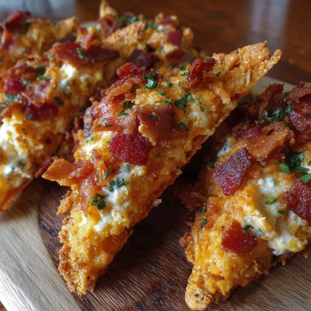 Cream Cheese & Bacon Stuffed Doritos (Addictive Party Appetizer)