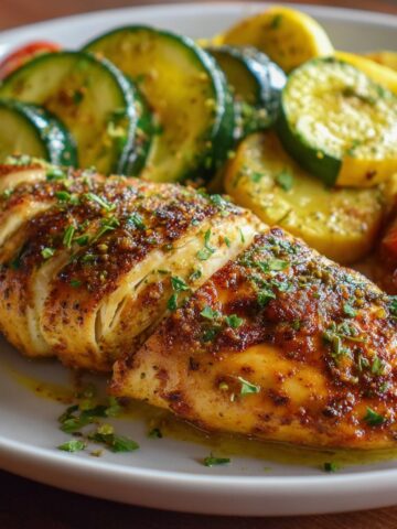 Chicken Breast with Zucchini and Squash – Low Carb Dinner