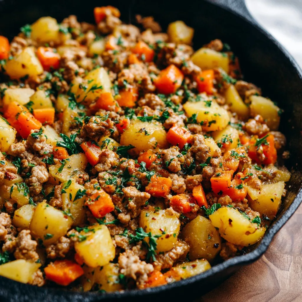Ground Turkey with Potatoes – One Pan Comfort Dinner
