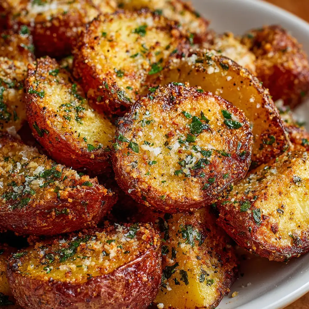 Garlic Parmesan Potatoes in Air Fryer