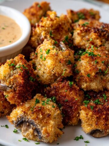 Crispy Breaded Mushrooms in Air Fryer