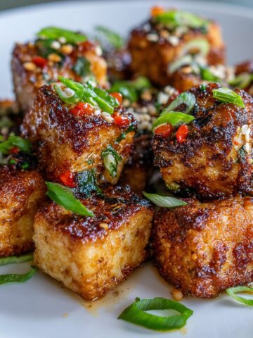 Air Fryer Crispy Tofu Cubes