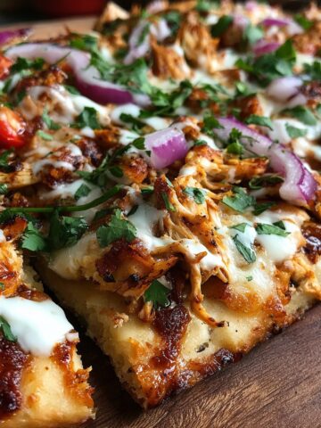 BBQ Chicken Flatbread – Low Carb Version